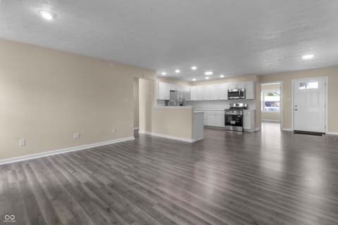 Living room at 1281 Fox Trail Drive E, New Palestine, IN
