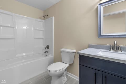 Bathroom at 1281 Fox Trail Drive E, New Palestine, IN