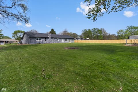 Backyard at 1281 Fox Trail Drive E, New Palestine, IN