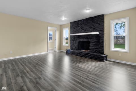 Living room at 1281 Fox Trail Drive E, New Palestine, IN