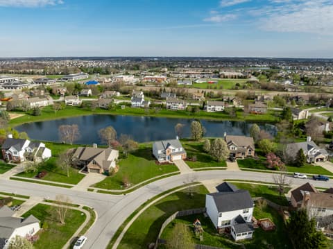 Aerial view at 15802 River Birch Road, Westfield, IN