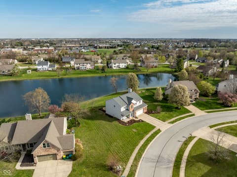 Aerial view at 15802 River Birch Road, Westfield, IN