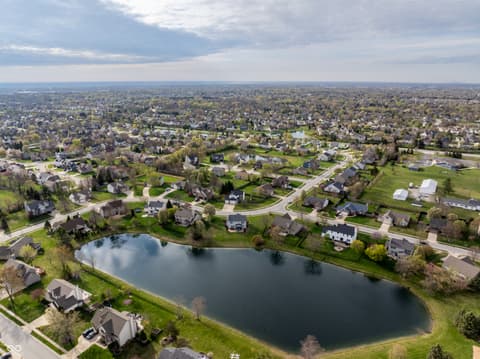 Aerial view at 15802 River Birch Road, Westfield, IN