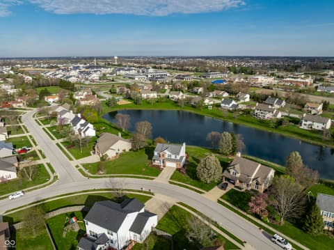 Aerial view at 15802 River Birch Road, Westfield, IN