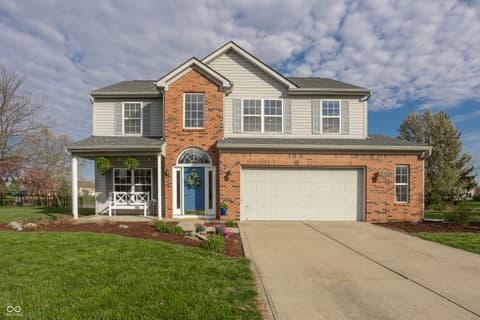 Front exterior at 15802 River Birch Road, Westfield, IN