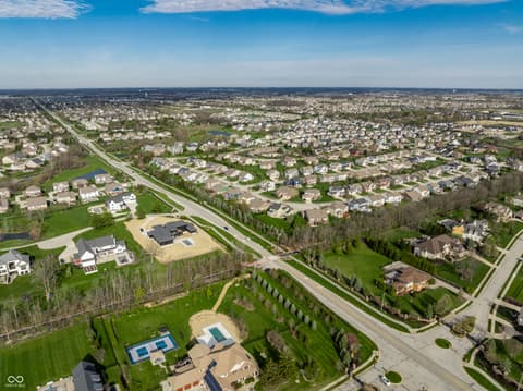 Aerial view at 15802 River Birch Road, Westfield, IN