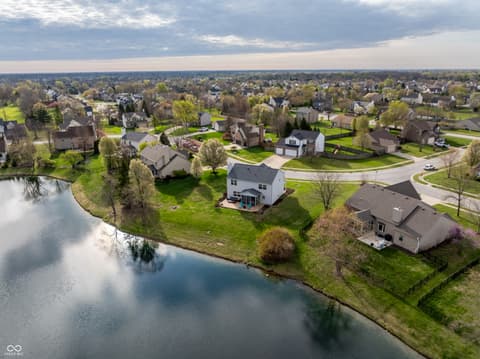 Aerial view at 15802 River Birch Road, Westfield, IN