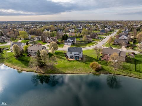 Aerial view at 15802 River Birch Road, Westfield, IN