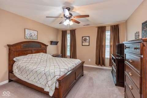 Primary bedroom at 1305 Lake Meadow Drive, Indianapolis, IN