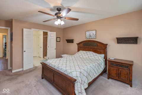 Primary bedroom at 1305 Lake Meadow Drive, Indianapolis, IN