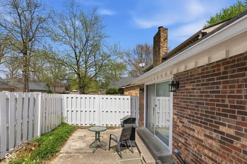 Outdoor living area at 2856 Jamieson Lane, Indianapolis, IN