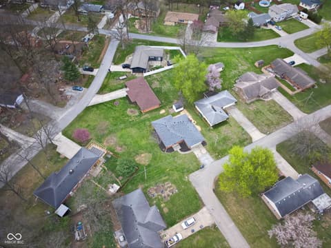 Aerial view at 3531 Tudor Road, Anderson, IN