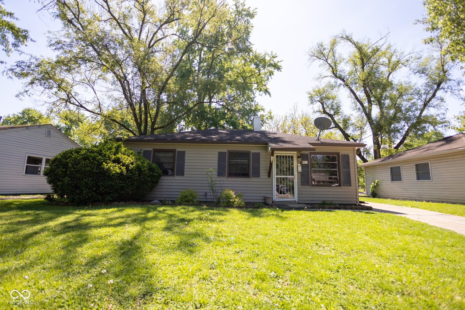Front exterior at 8217 E 48th Street, Indianapolis, IN
