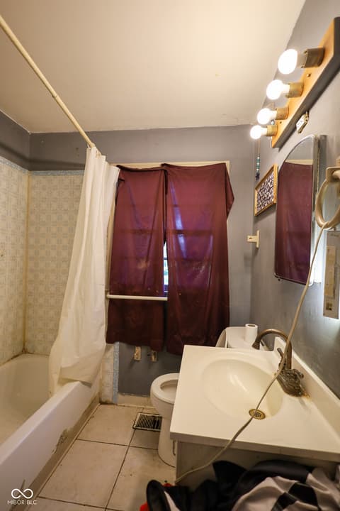 Bathroom at 8217 E 48th Street, Indianapolis, IN