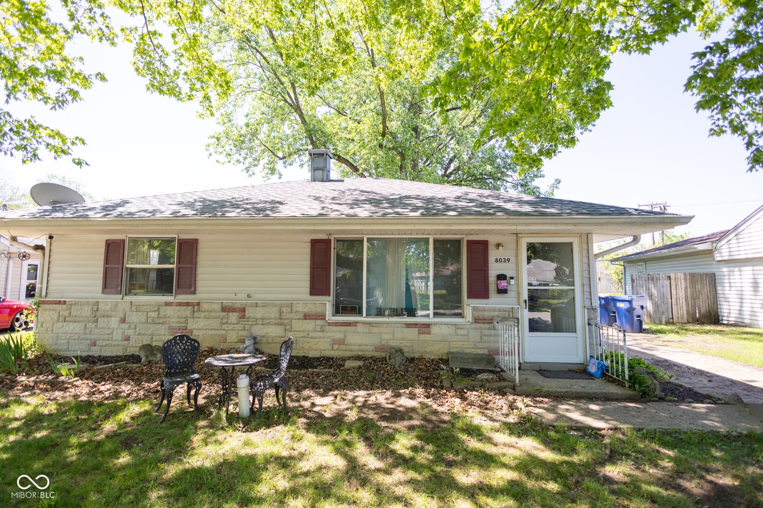 Front exterior at 8039 Harrison Drive, Lawrence, IN