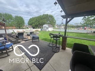 Outdoor living area at 4506 W Easy Street, New Palestine, IN