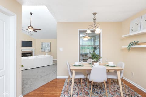 Dining room at 3304 Fox Orchard Circle, Indianapolis, IN
