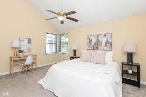 Primary bedroom at 3304 Fox Orchard Circle, Indianapolis, IN