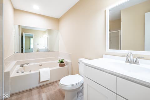 Primary bathroom at 3304 Fox Orchard Circle, Indianapolis, IN