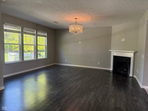 Living room at 8332 Welder Place, Indianapolis, IN