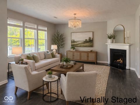 Living room at 8332 Welder Place, Indianapolis, IN