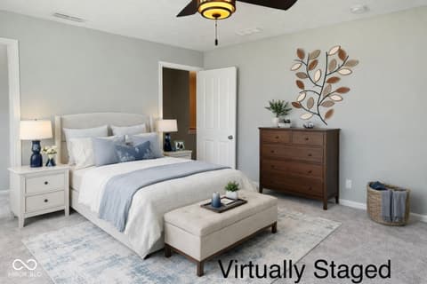 Bedroom at 8332 Welder Place, Indianapolis, IN