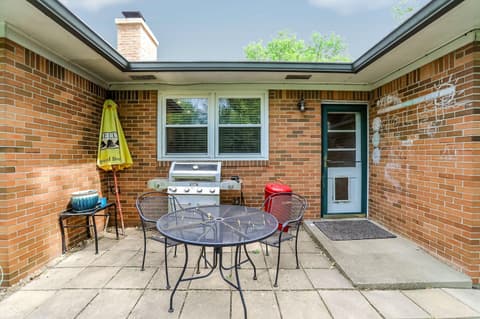 Outdoor living area at 7010 Grosvenor Place, Indianapolis, IN