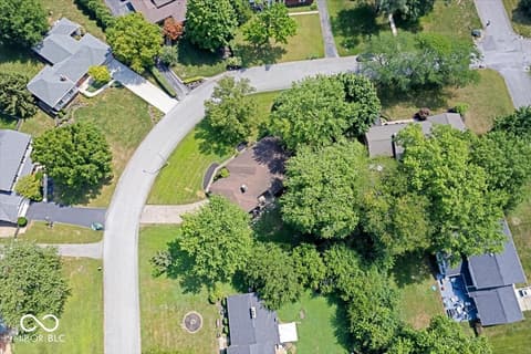 Aerial view at 7010 Grosvenor Place, Indianapolis, IN