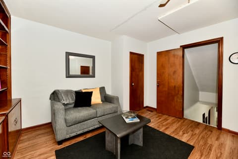 Living room at 2455 Shelby Street, Indianapolis, IN
