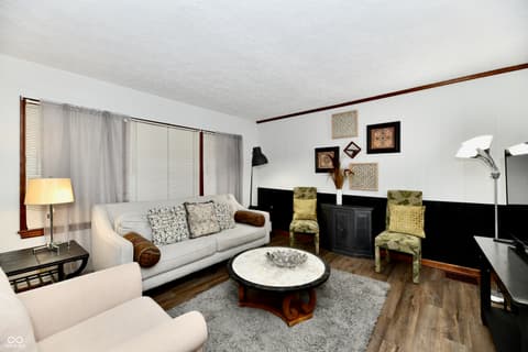 Living room at 2455 Shelby Street, Indianapolis, IN