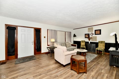 Living room at 2455 Shelby Street, Indianapolis, IN