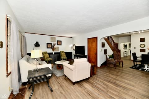 Living room at 2455 Shelby Street, Indianapolis, IN