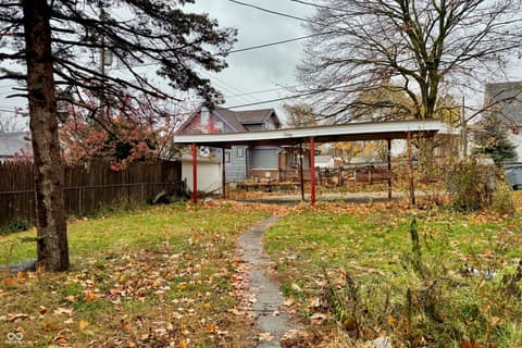 Backyard at 2455 Shelby Street, Indianapolis, IN