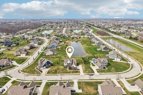 Aerial view at 14048 Lasino Run, Carmel, IN