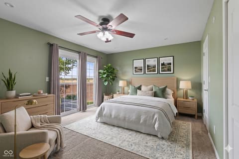Primary bedroom at 40 Carolyn Drive, Seymour, IN