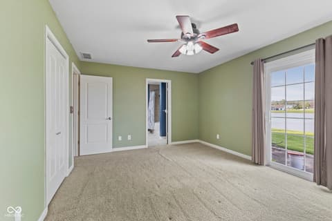 Primary bedroom at 40 Carolyn Drive, Seymour, IN