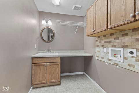 Laundry room at 40 Carolyn Drive, Seymour, IN