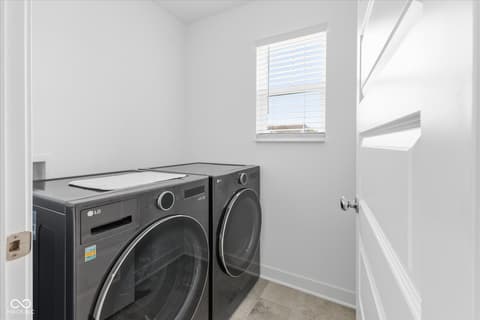 Laundry room at 3632 Wetherby Place, Danville, IN