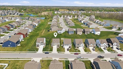 Aerial view at 3632 Wetherby Place, Danville, IN