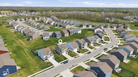 Aerial view at 3632 Wetherby Place, Danville, IN