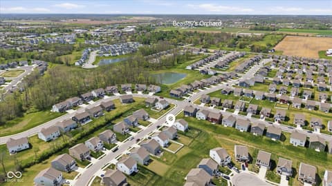 Aerial view at 3632 Wetherby Place, Danville, IN