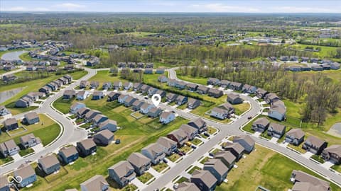 Aerial view at 3632 Wetherby Place, Danville, IN