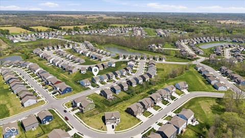 Aerial view at 3632 Wetherby Place, Danville, IN