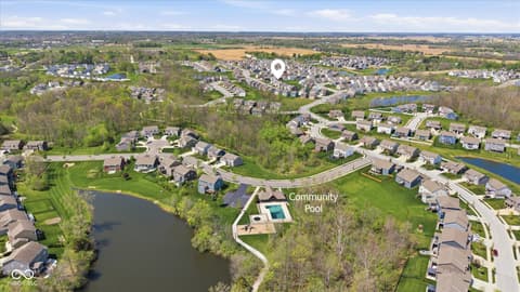 Aerial view at 3632 Wetherby Place, Danville, IN