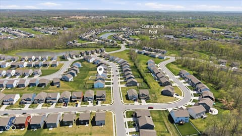 Aerial view at 3632 Wetherby Place, Danville, IN