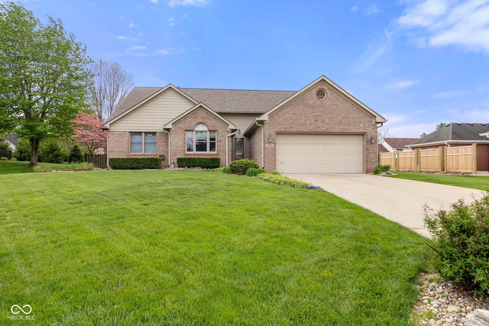 Front exterior at 1275 Rosewood Lane, Mooresville, IN