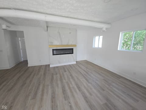 Living room at 1549 Harlan Street, Indianapolis, IN