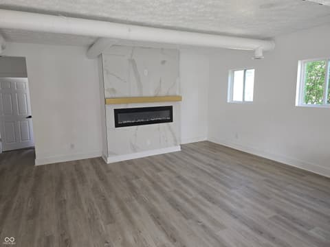 Living room at 1549 Harlan Street, Indianapolis, IN