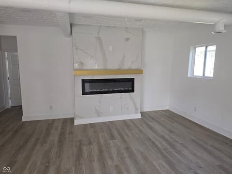 Living room at 1549 Harlan Street, Indianapolis, IN