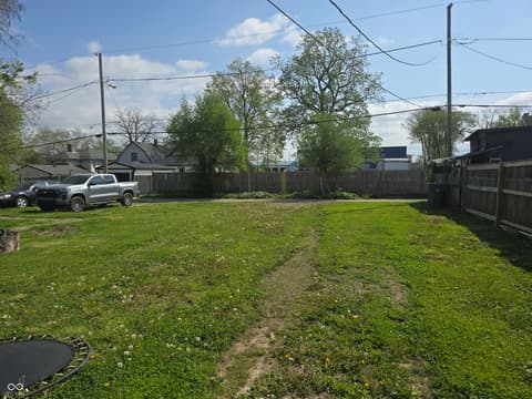 Yard at 1549 Harlan Street, Indianapolis, IN